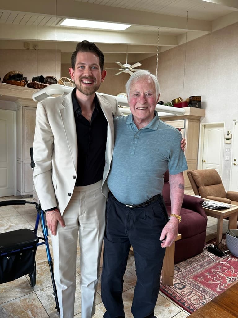Spencer Hoffmann with Brian Tracy at his home