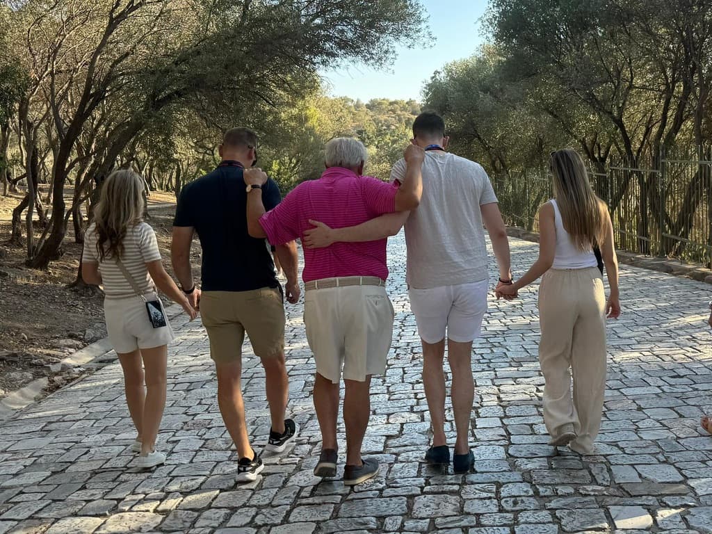 Spencer Hoffmann walking with John Maxwell