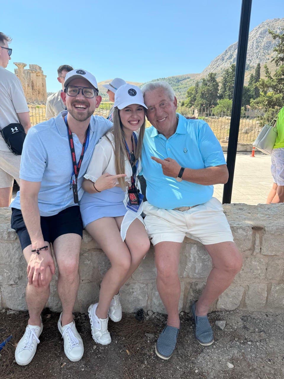 Spencer Hoffmann in Greece with John Maxwell